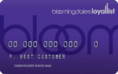 bloomingdale's loyallist credit card.